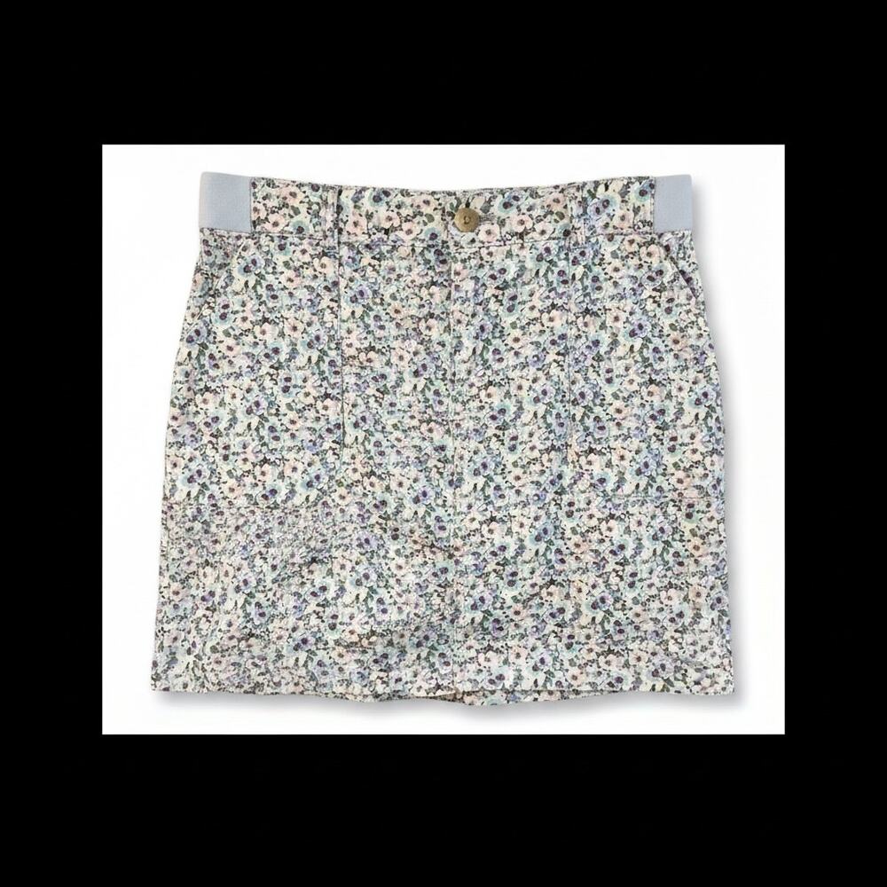 Lee Floral Print Skort‎ Women's Size 8M Mid Rise Golf Tennis Built In Shorts